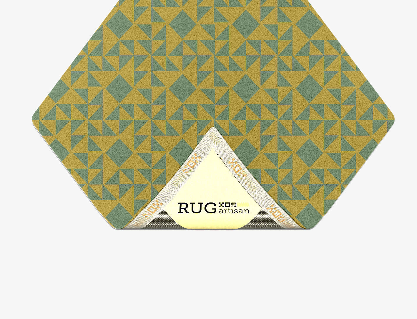 Helios Geometric Diamond Hand Tufted Pure Wool Custom Rug by Rug Artisan