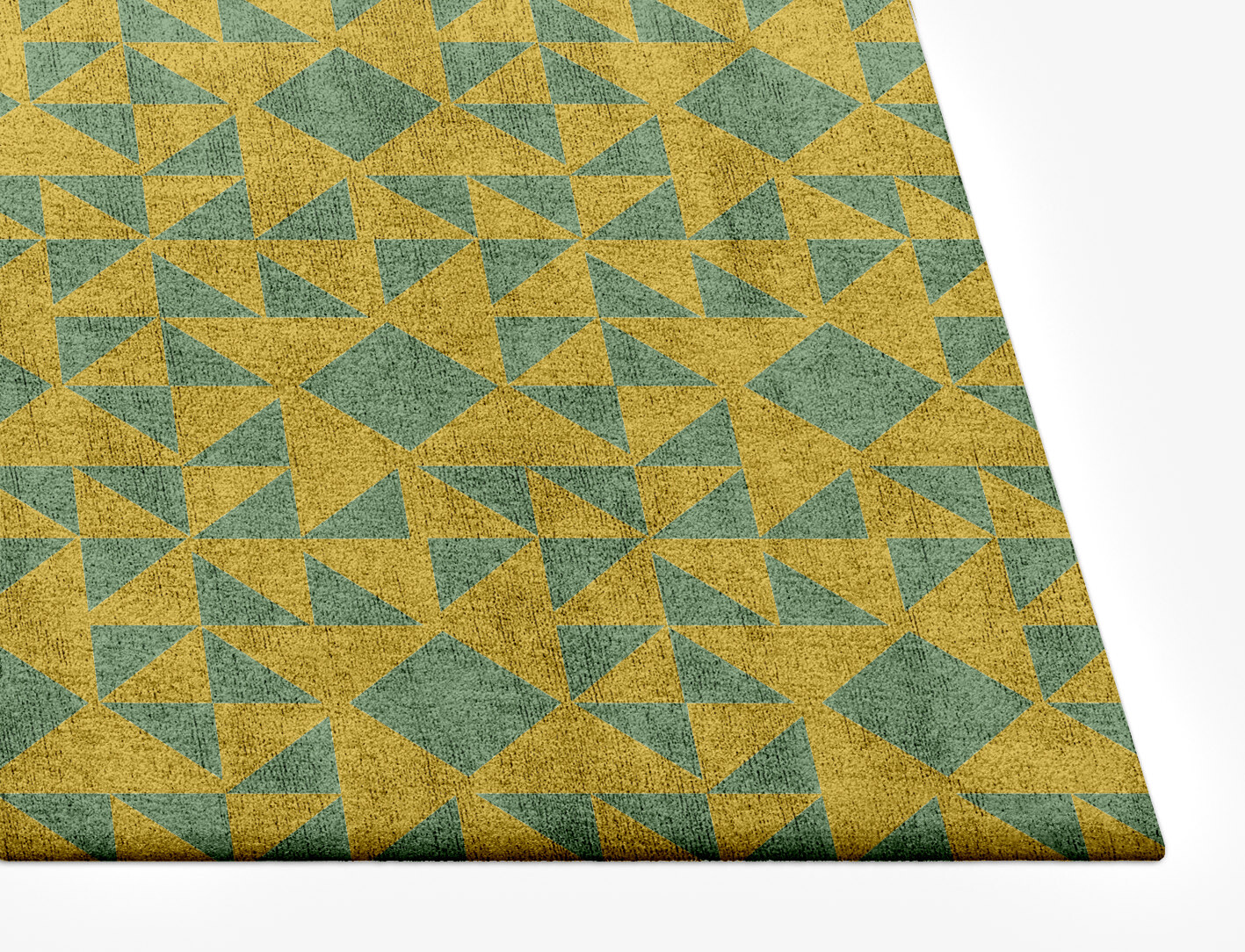 Helios Geometric Rectangle Hand Tufted Bamboo Silk Custom Rug by Rug Artisan