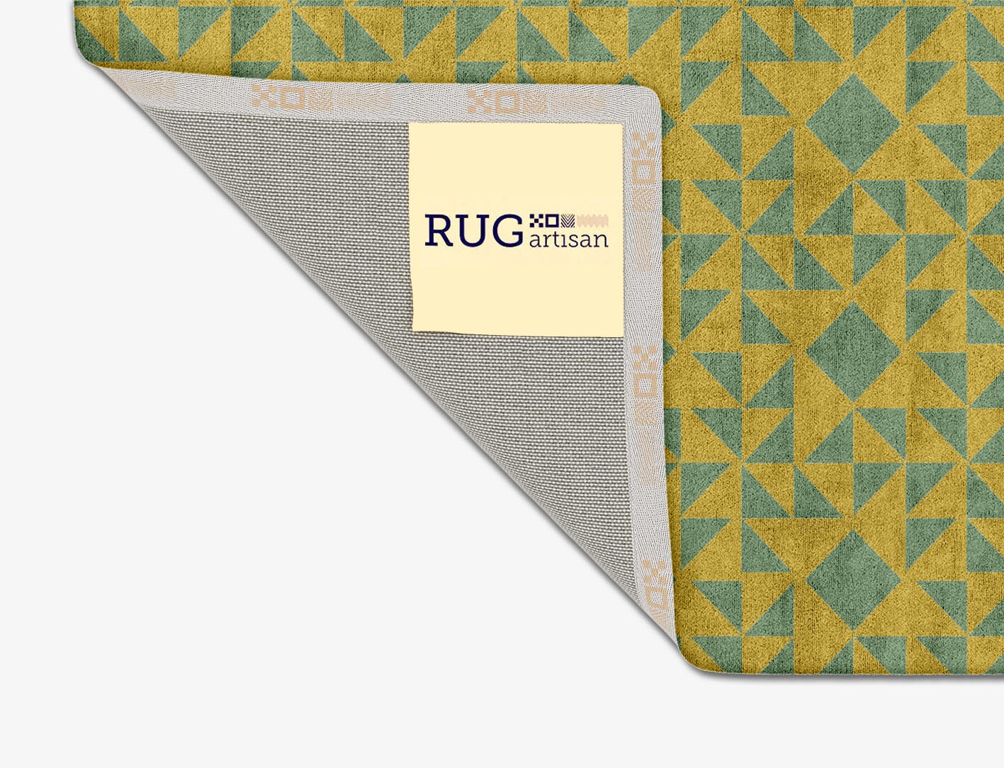 Helios Geometric Square Hand Tufted Bamboo Silk Custom Rug by Rug Artisan