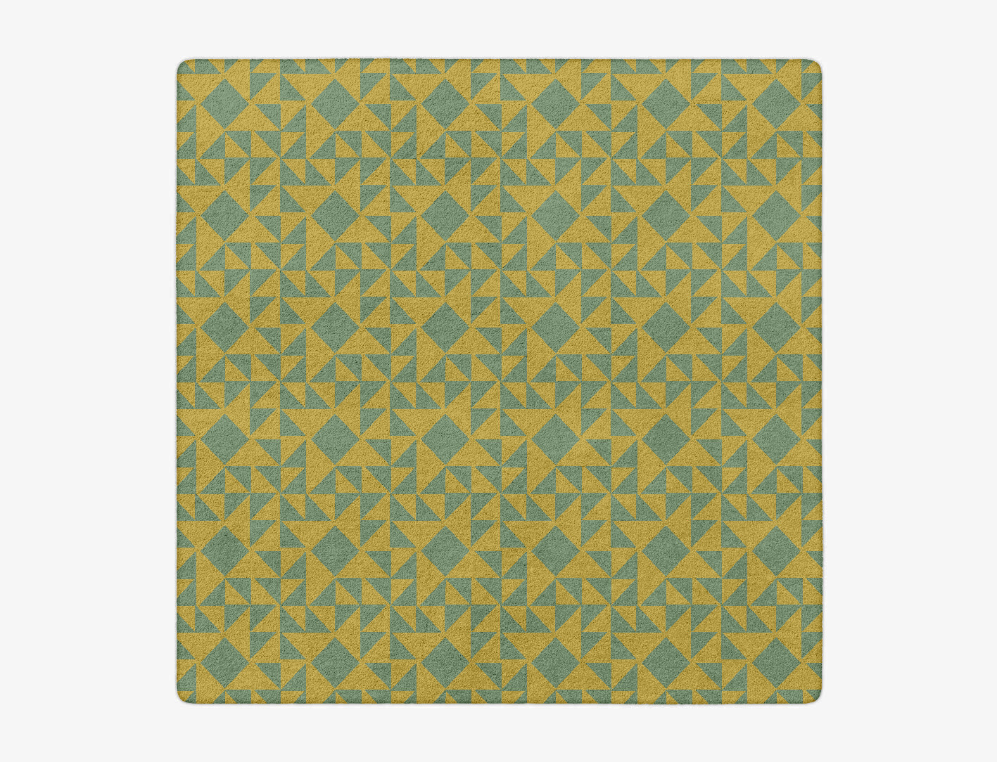 Helios Geometric Square Hand Tufted Pure Wool Custom Rug by Rug Artisan