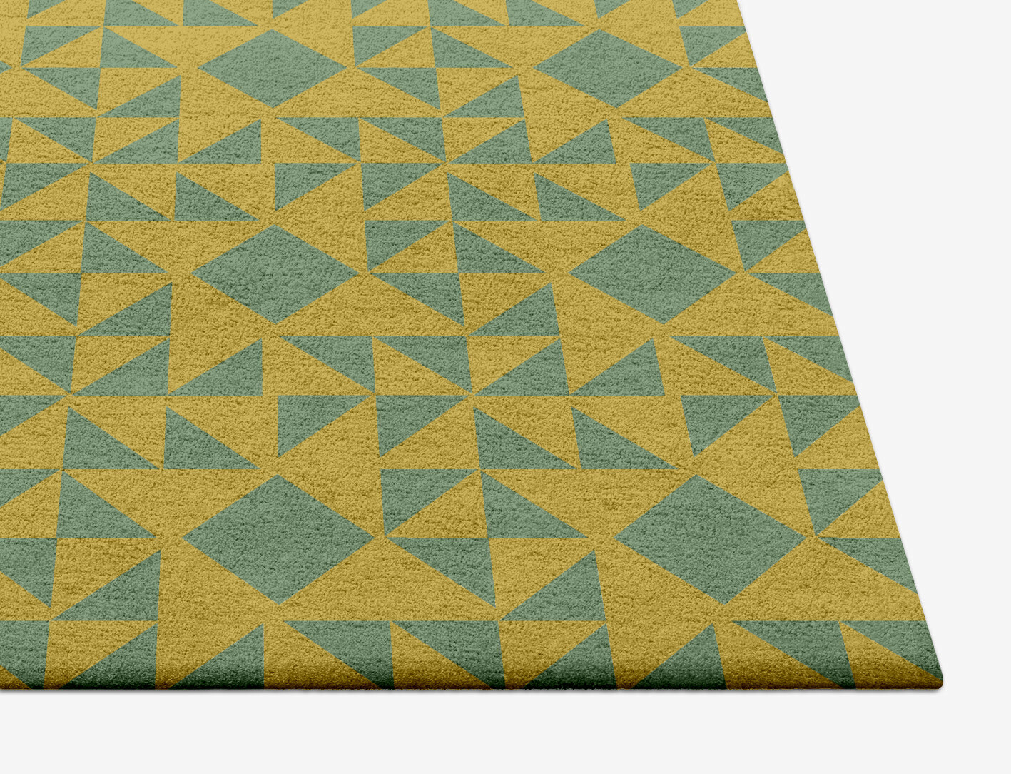 Helios Geometric Square Hand Tufted Pure Wool Custom Rug by Rug Artisan