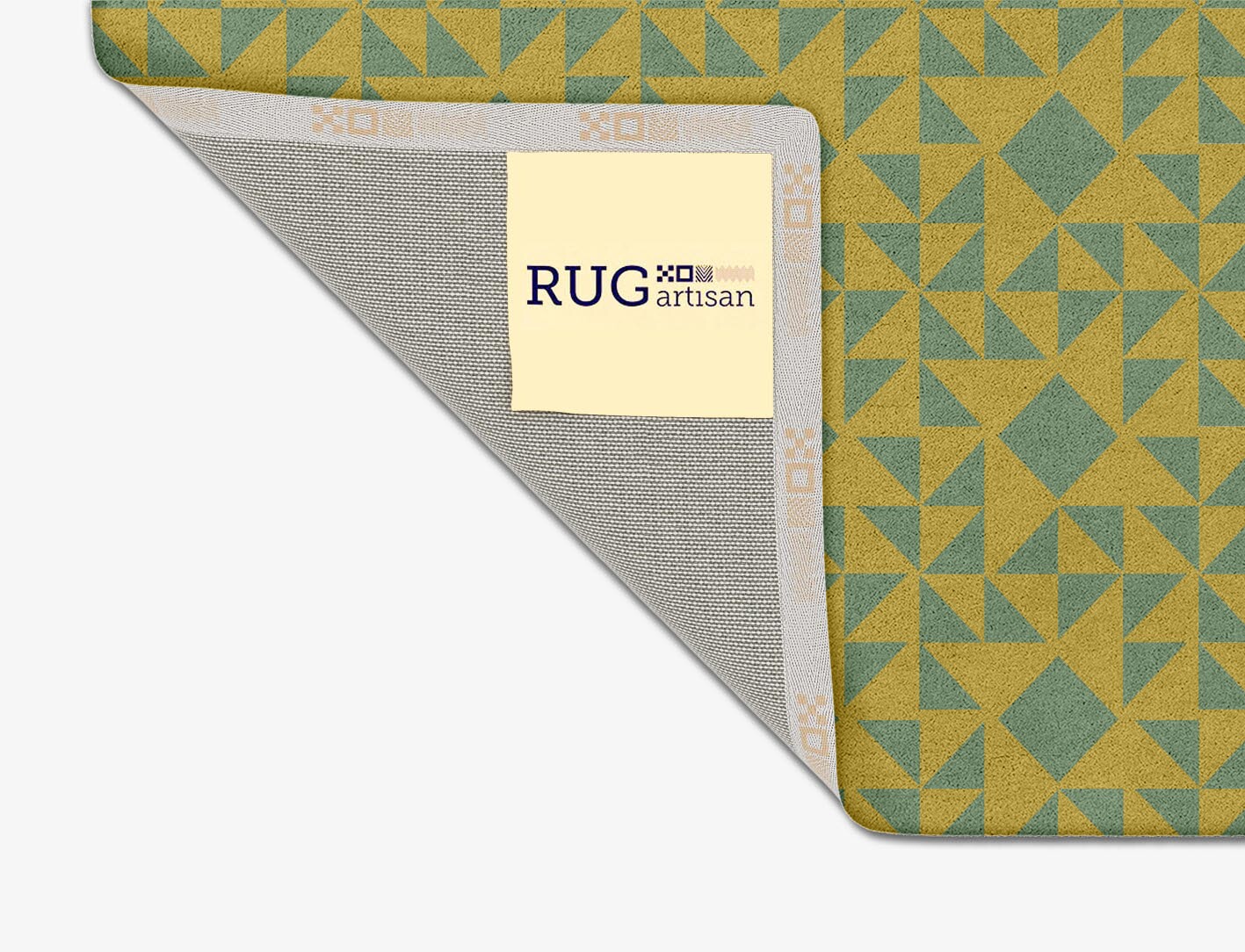 Helios Geometric Square Hand Tufted Pure Wool Custom Rug by Rug Artisan