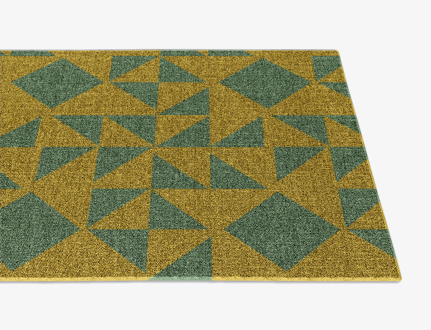 Helios Geometric Runner Outdoor Recycled Yarn Custom Rug by Rug Artisan