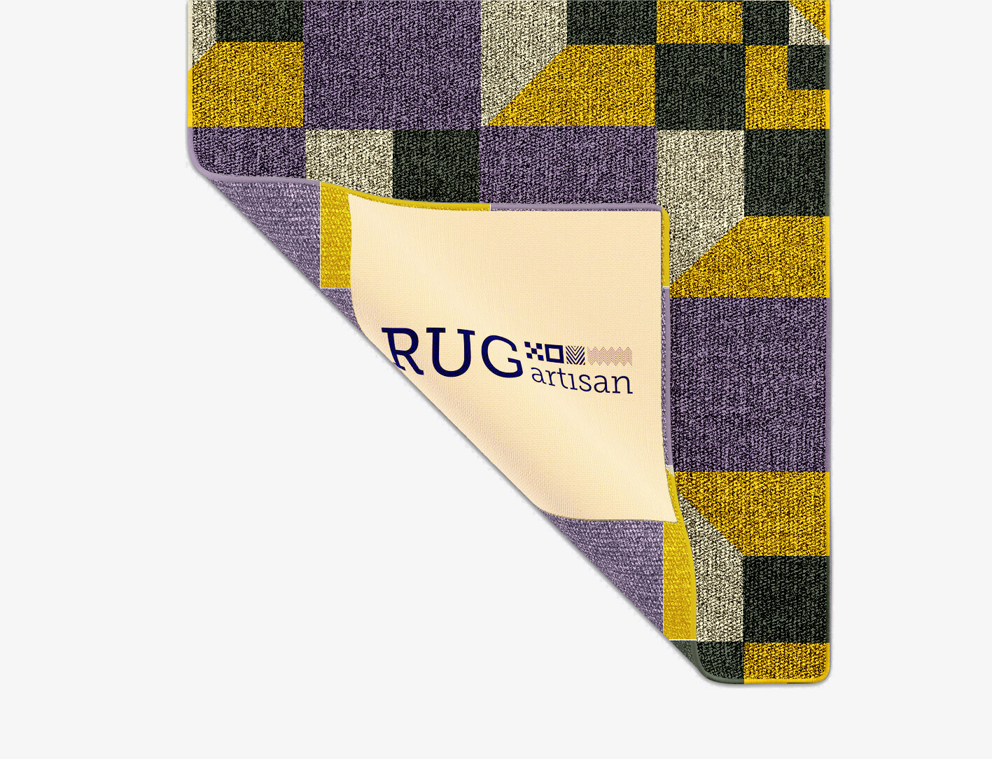 Heliotrope Geometric Runner Flatweave New Zealand Wool Custom Rug by Rug Artisan
