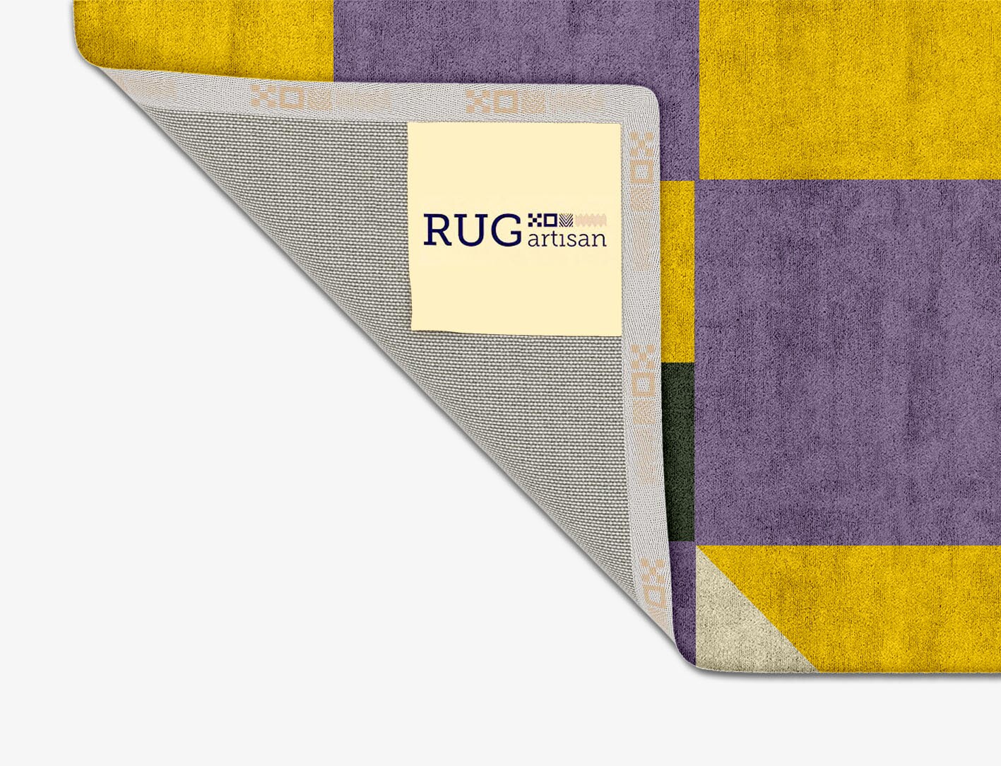 Heliotrope Geometric Square Hand Tufted Bamboo Silk Custom Rug by Rug Artisan