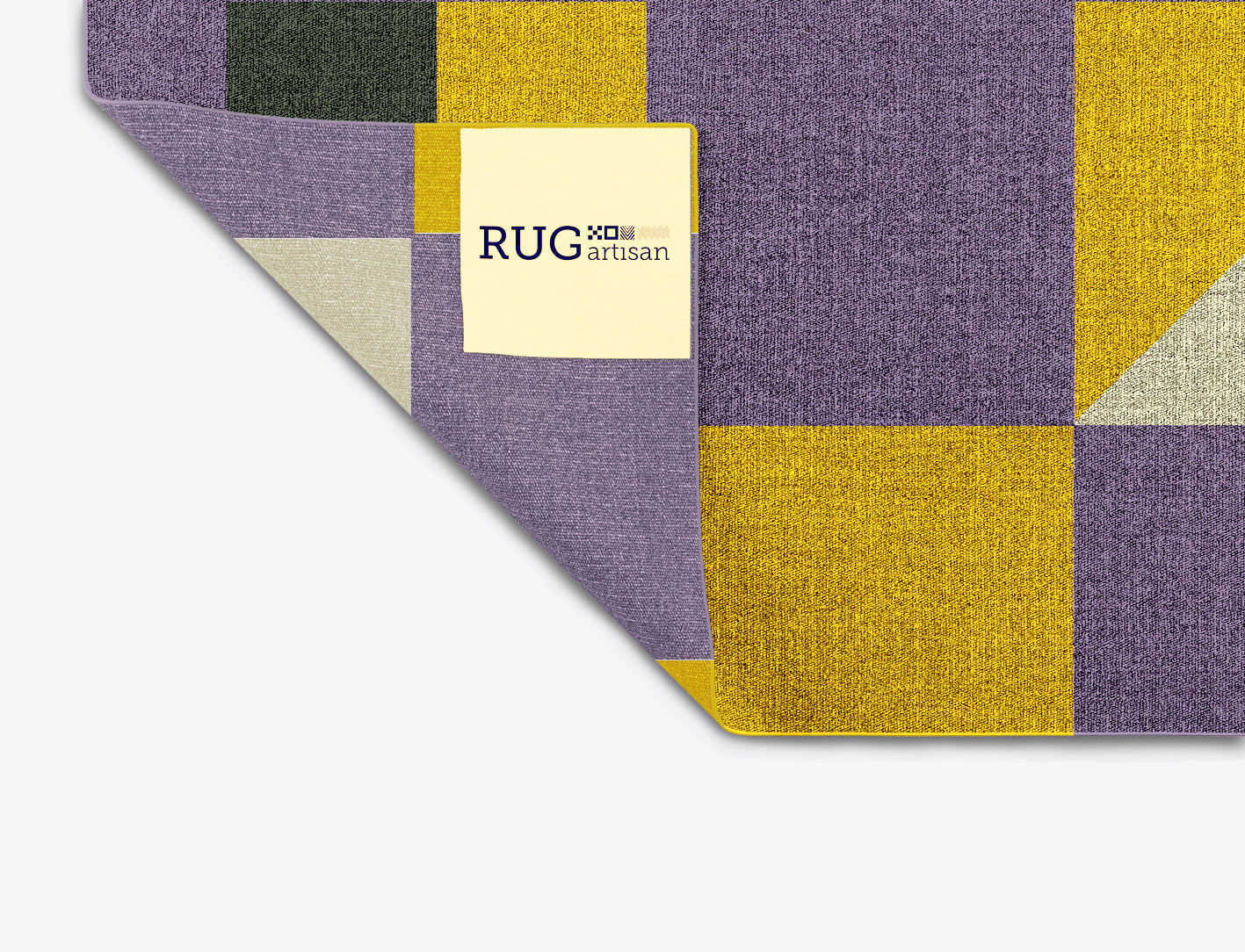 Heliotrope Geometric Square Outdoor Recycled Yarn Custom Rug by Rug Artisan