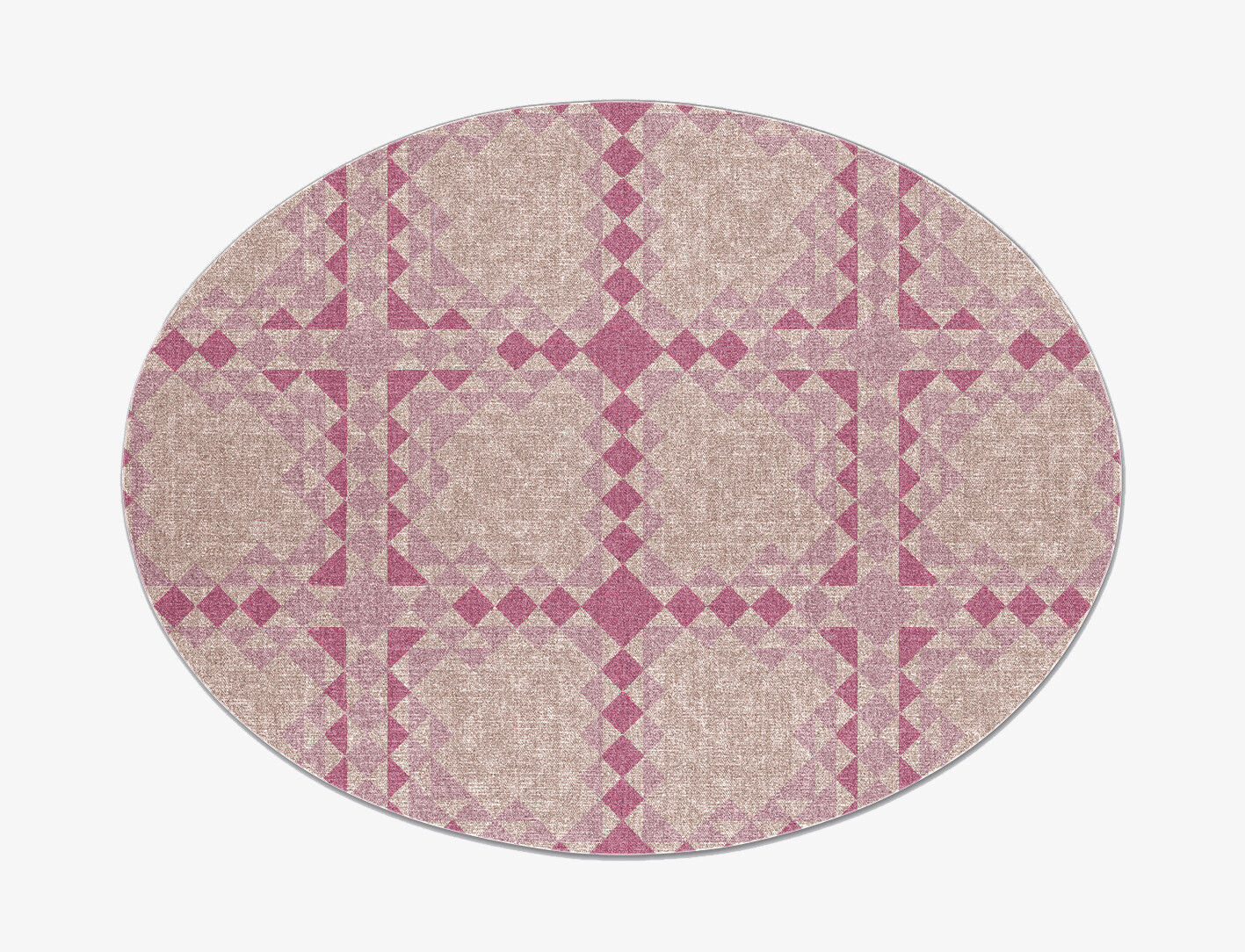 Heosphoros Minimalist Oval Flatweave New Zealand Wool Custom Rug by Rug Artisan