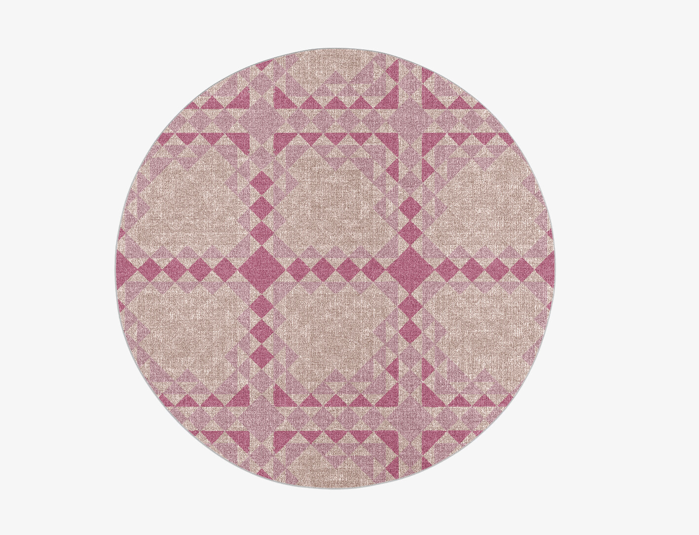 Hesphoros Minimalist Round Flatweave New Zealand Wool Custom Rug by Rug Artisan