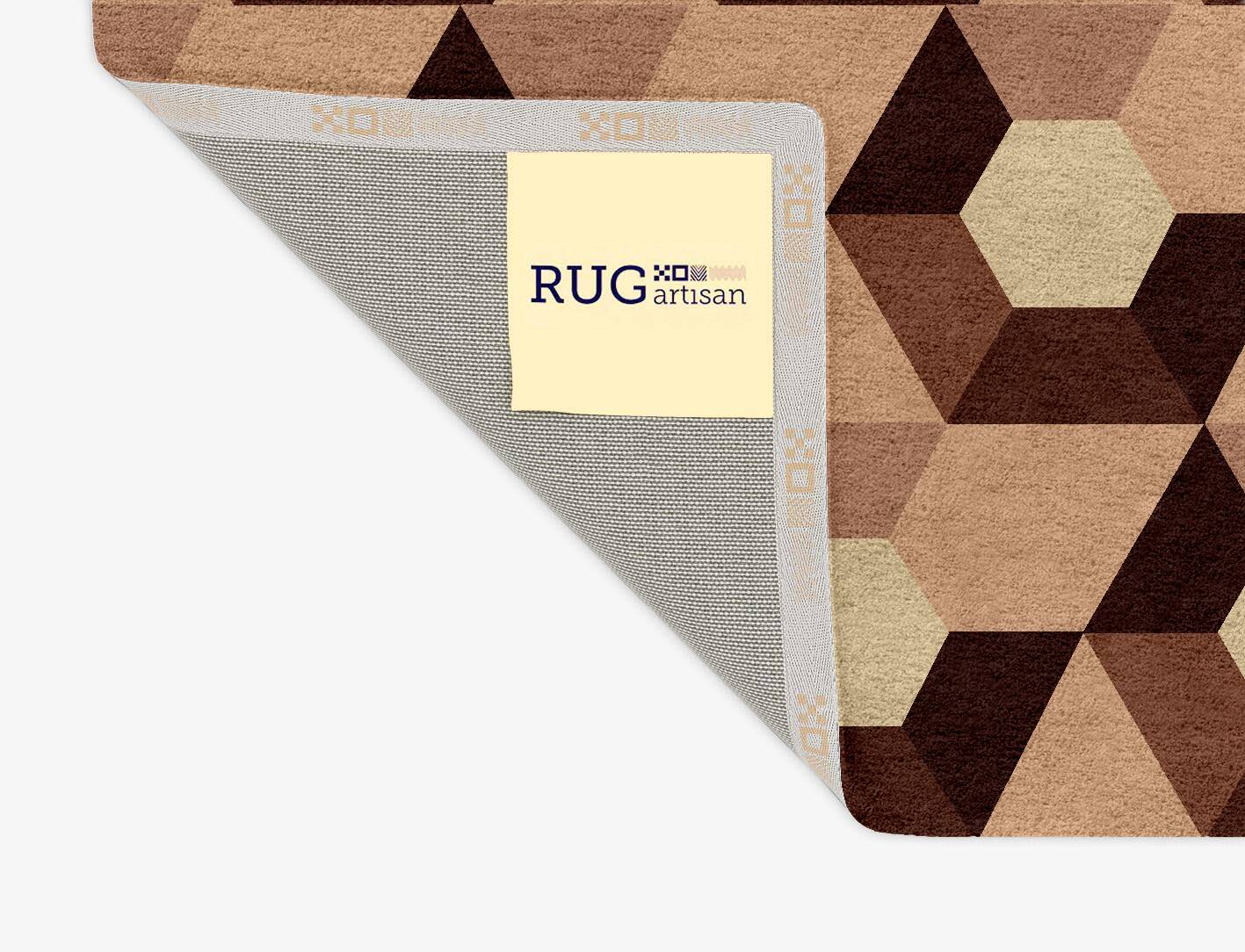 Hex Pyramids Modern Geometrics Rectangle Hand Tufted Pure Wool Custom Rug by Rug Artisan