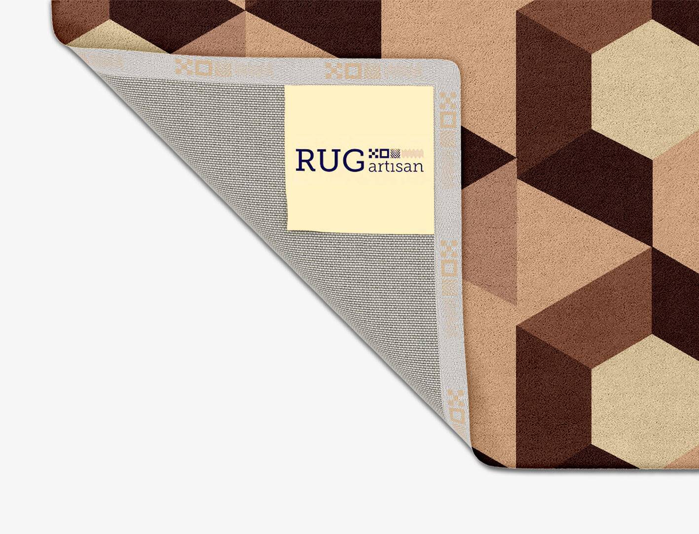 Hex Pyramids Modern Geometrics Square Hand Tufted Pure Wool Custom Rug by Rug Artisan