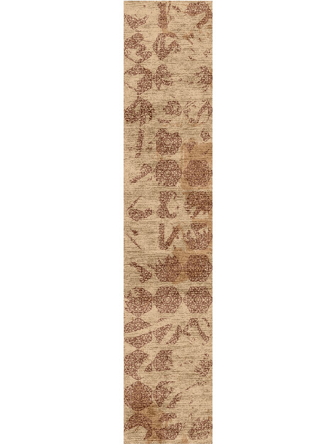 Hex Rows Vintage Runner Hand Knotted Bamboo Silk Custom Rug by Rug Artisan
