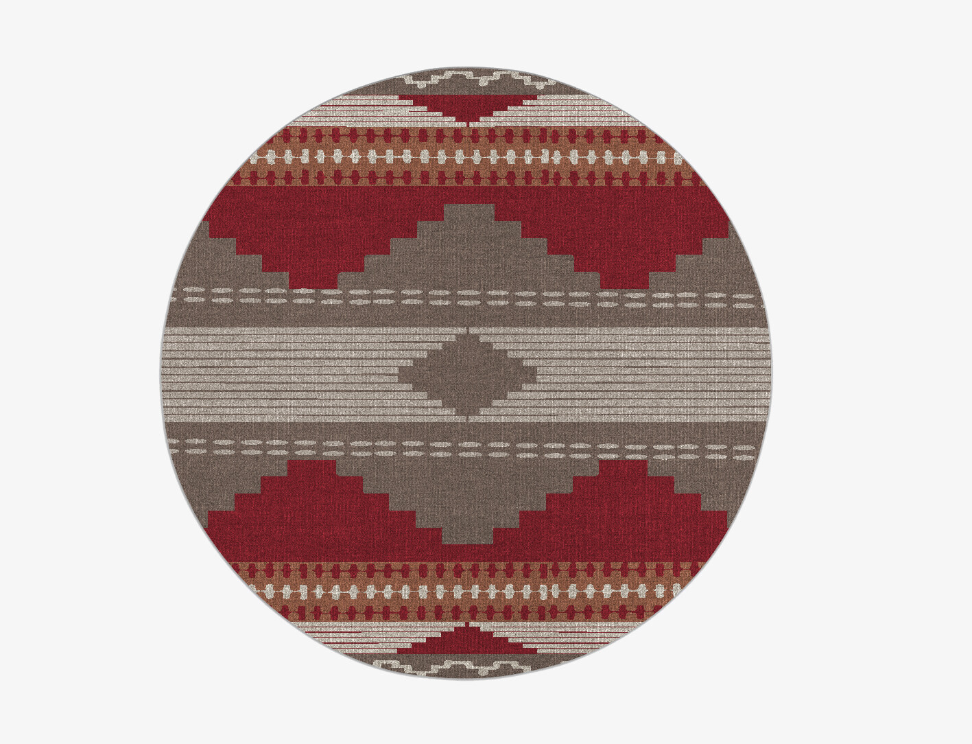 Hill Flatweaves Round Flatweave New Zealand Wool Custom Rug by Rug Artisan