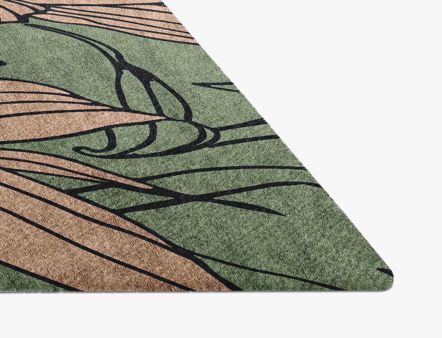 Hippeastrum Field of Flowers Diamond Hand Knotted Bamboo Silk Custom Rug by Rug Artisan