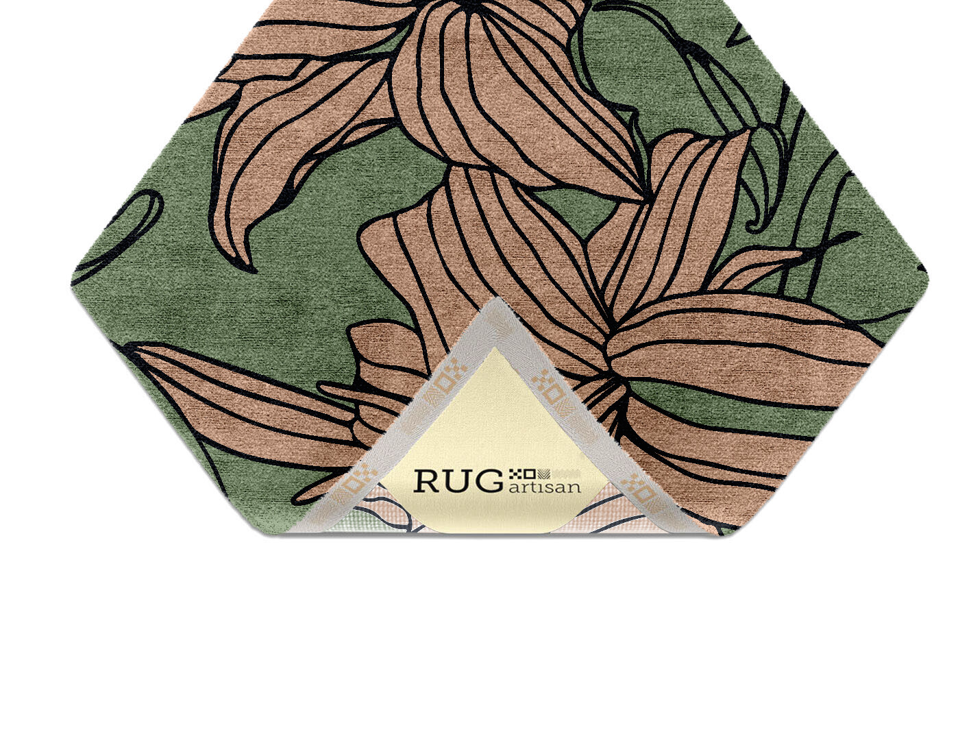 Hippeastrum Field of Flowers Diamond Hand Knotted Bamboo Silk Custom Rug by Rug Artisan
