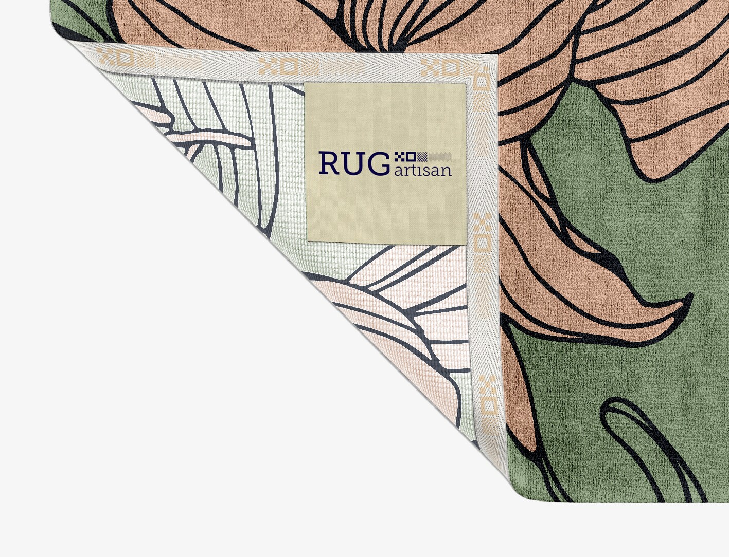 Hippeastrum Field of Flowers Rectangle Hand Knotted Bamboo Silk Custom Rug by Rug Artisan