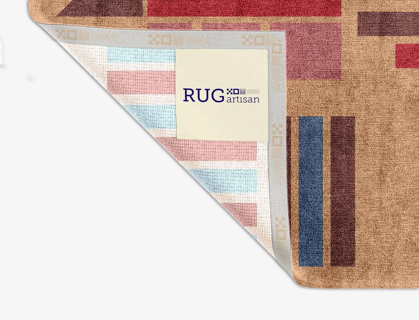 Histogram Kids Square Hand Knotted Bamboo Silk Custom Rug by Rug Artisan