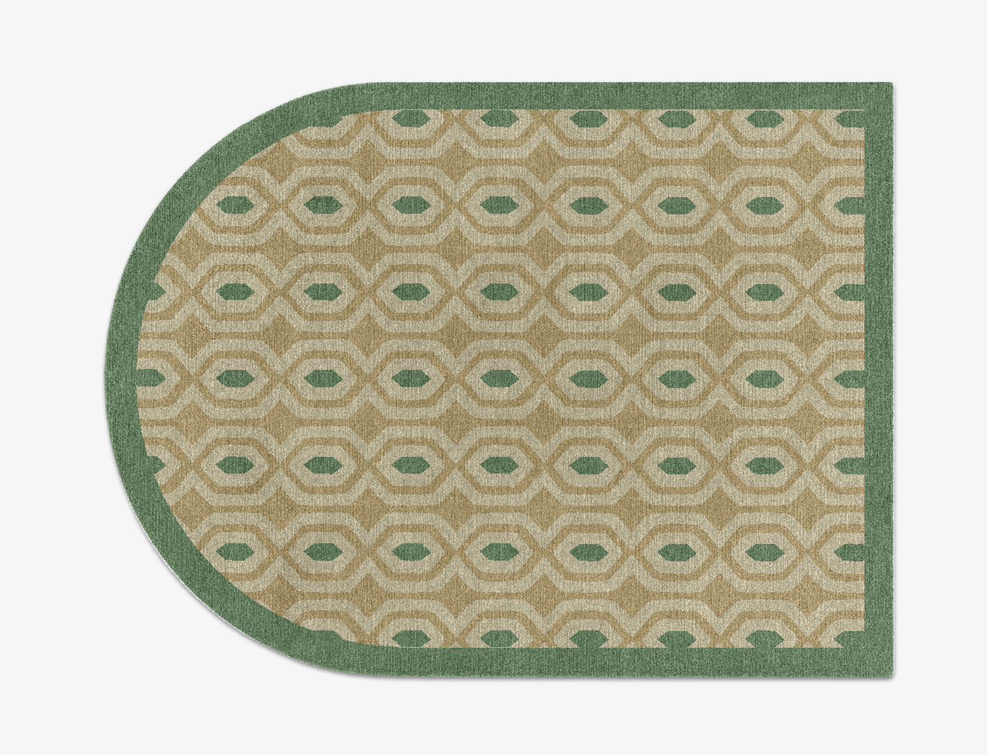 Hive Geometric Arch Hand Knotted Tibetan Wool Custom Rug by Rug Artisan