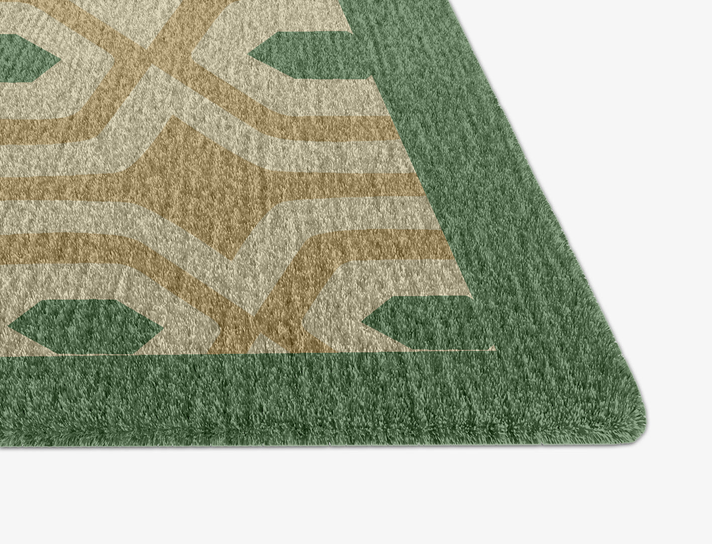 Hive Geometric Arch Hand Knotted Tibetan Wool Custom Rug by Rug Artisan