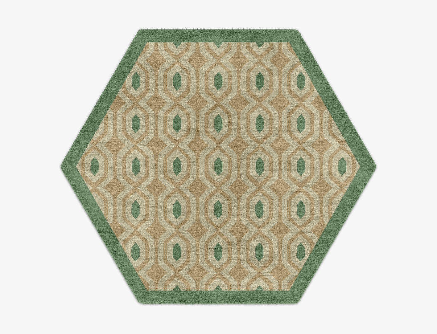 Hive Geometric Hexagon Hand Knotted Tibetan Wool Custom Rug by Rug Artisan