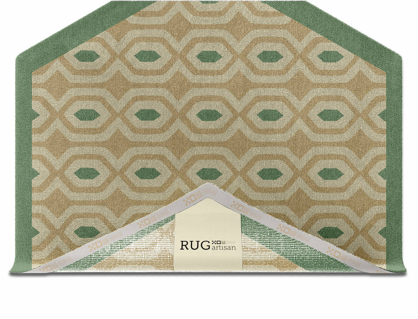 Hive Geometric Hexagon Hand Knotted Tibetan Wool Custom Rug by Rug Artisan