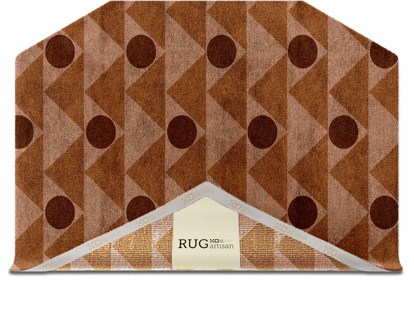 Hollow Hill Modern Geometrics Hexagon Hand Knotted Bamboo Silk Custom Rug by Rug Artisan