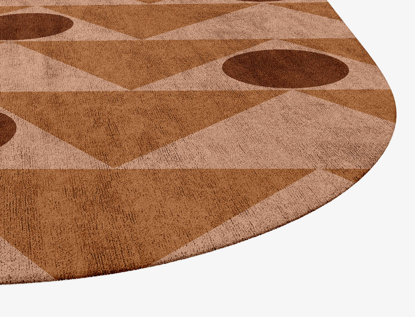 Hollow Hill Modern Geometrics Eight Hand Tufted Bamboo Silk Custom Rug by Rug Artisan