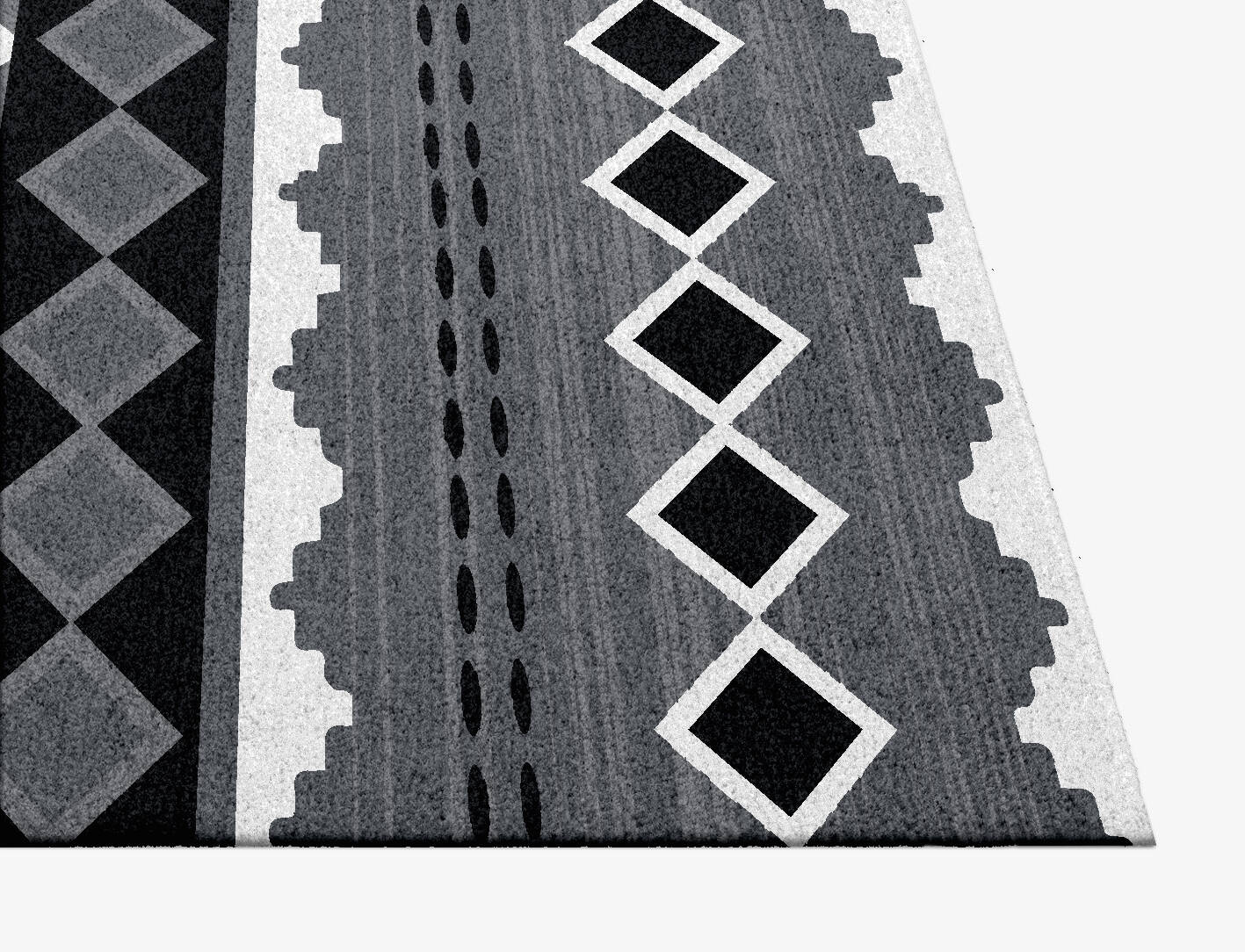 Holt Slate Monochrome Square Hand Knotted Tibetan Wool Custom Rug by Rug Artisan