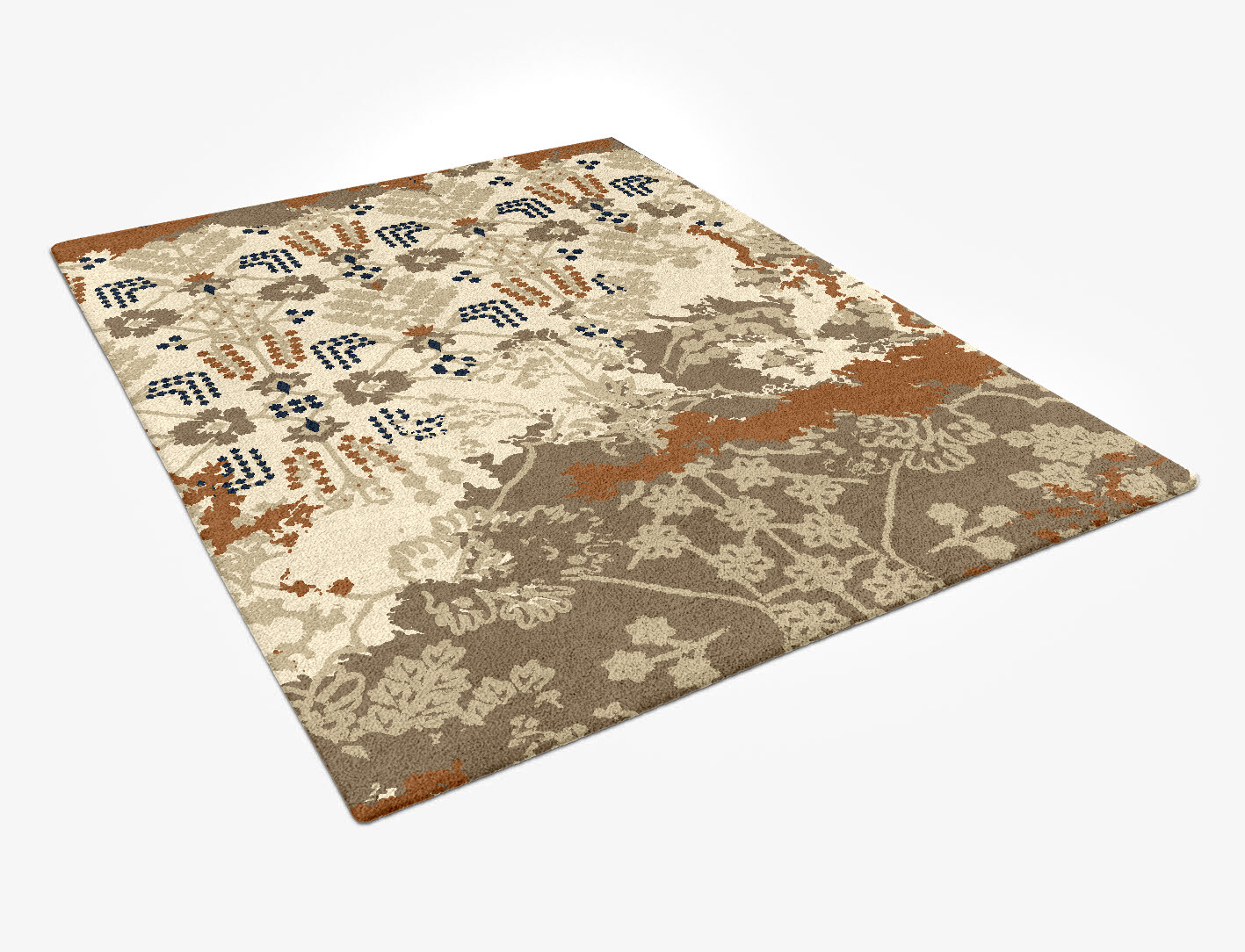 Homa Persian Bagh Rectangle Hand Tufted Pure Wool Custom Rug by Rug Artisan
