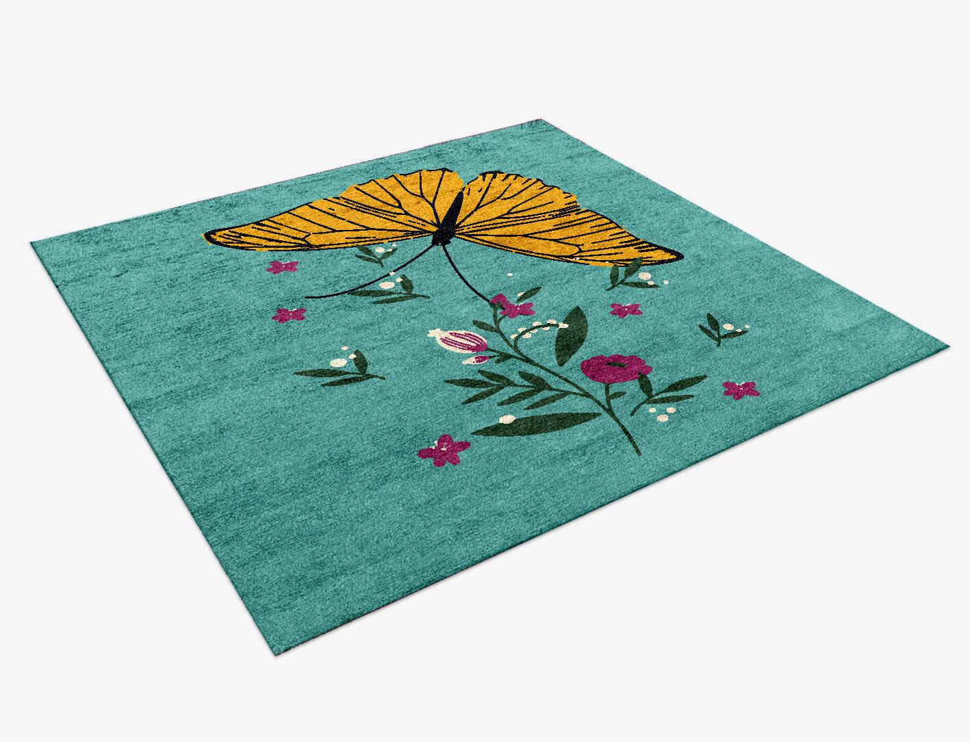 Hope Kids Square Hand Knotted Bamboo Silk Custom Rug by Rug Artisan