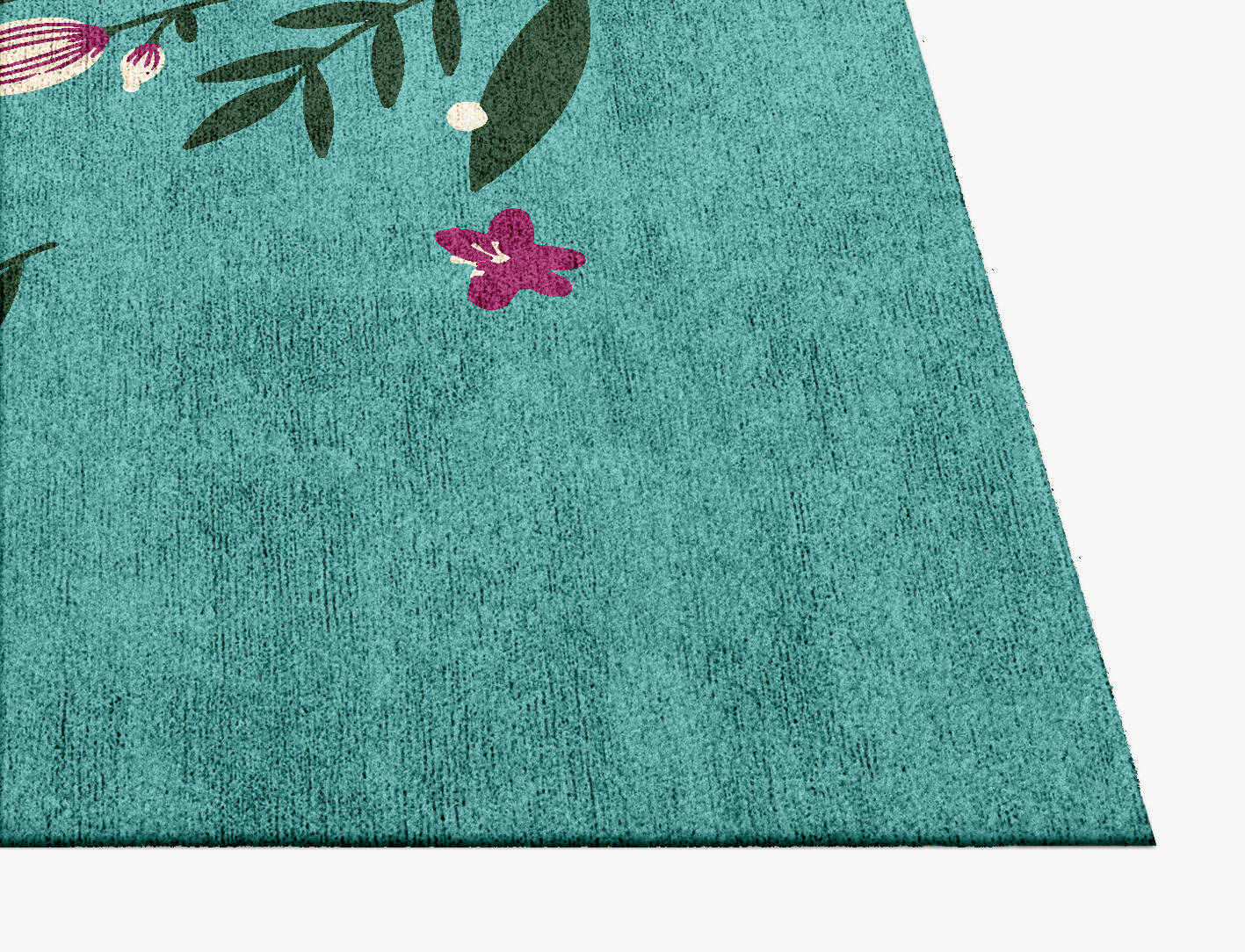 Hope Kids Square Hand Knotted Bamboo Silk Custom Rug by Rug Artisan