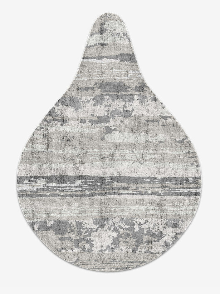 Horizon Surface Art Drop Hand Knotted Bamboo Silk Custom Rug by Rug Artisan