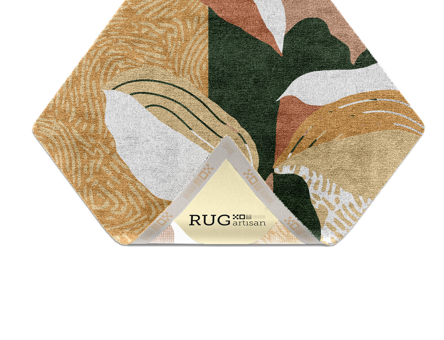 Hosta Field of Flowers Diamond Hand Knotted Bamboo Silk Custom Rug by Rug Artisan