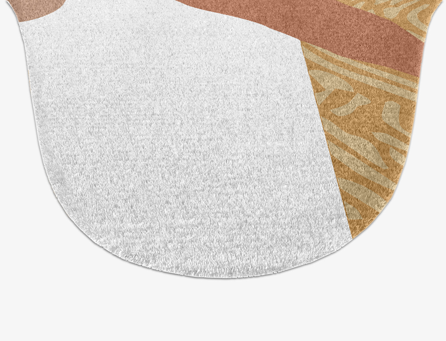 Hosta Field of Flowers Drop Hand Knotted Tibetan Wool Custom Rug by Rug Artisan