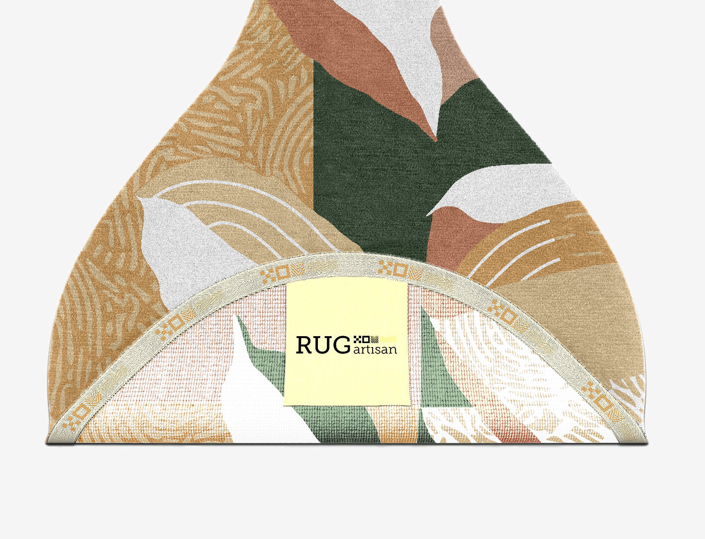 Hosta Field of Flowers Drop Hand Knotted Tibetan Wool Custom Rug by Rug Artisan