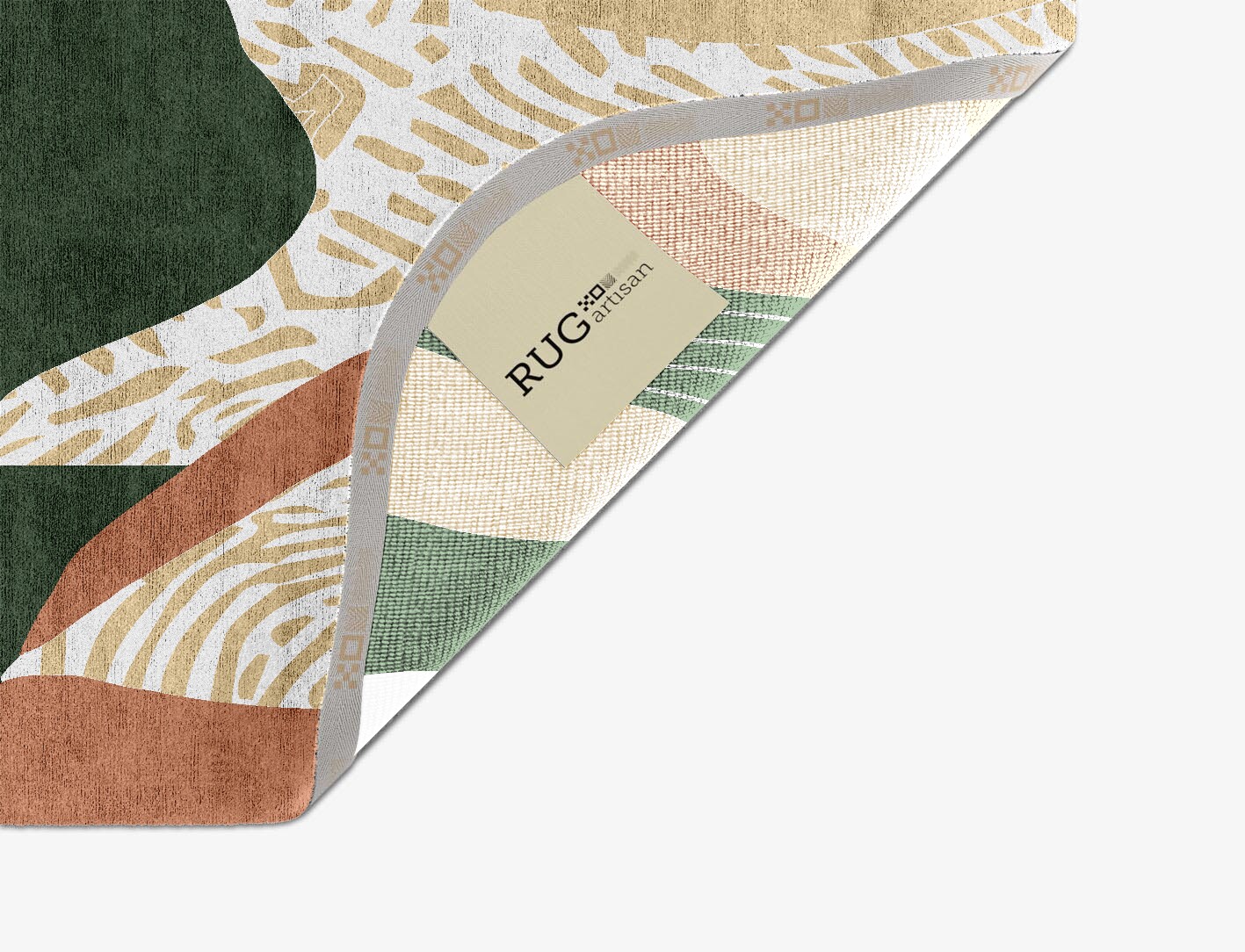 Hosta Field of Flowers Oblong Hand Knotted Bamboo Silk Custom Rug by Rug Artisan