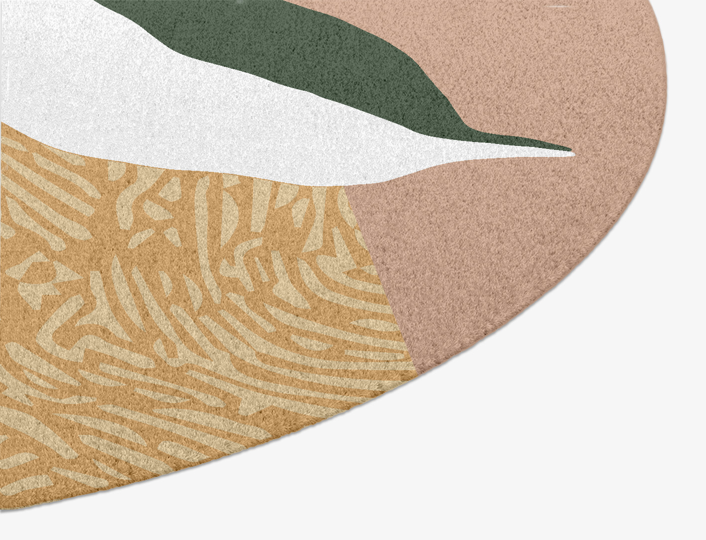 Hosta Field of Flowers Oval Hand Knotted Tibetan Wool Custom Rug by Rug Artisan