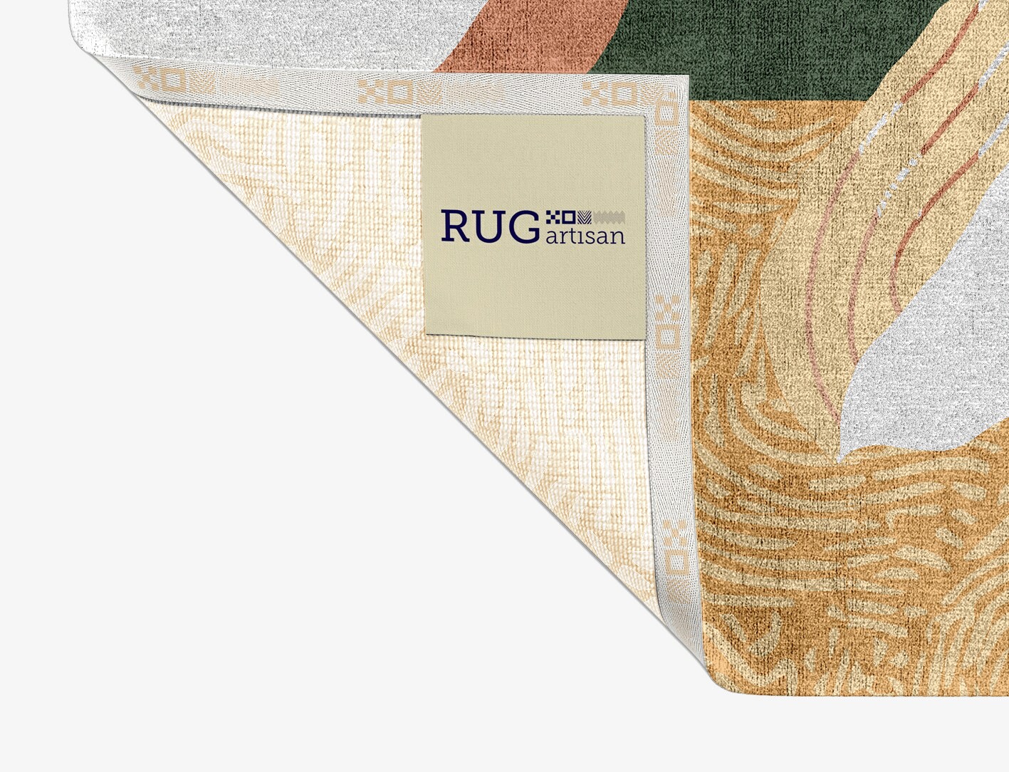 Hosta Field of Flowers Rectangle Hand Knotted Bamboo Silk Custom Rug by Rug Artisan