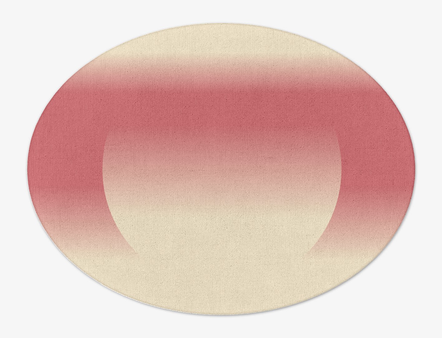 Hue Ombre Oval Hand Tufted Pure Wool Custom Rug by Rug Artisan