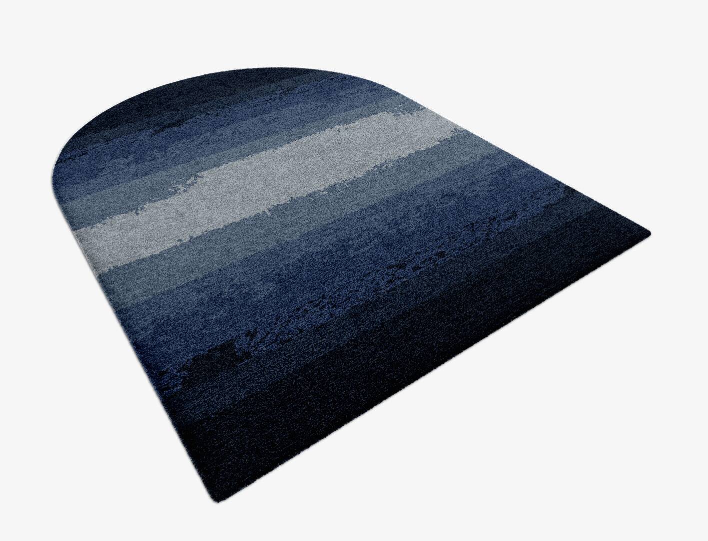 Hunter Gradation Arch Hand Knotted Tibetan Wool Custom Rug by Rug Artisan
