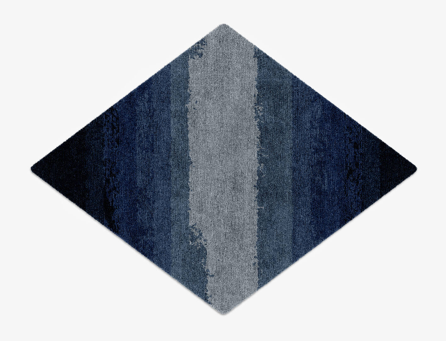 Hunter Gradation Diamond Hand Knotted Bamboo Silk Custom Rug by Rug Artisan