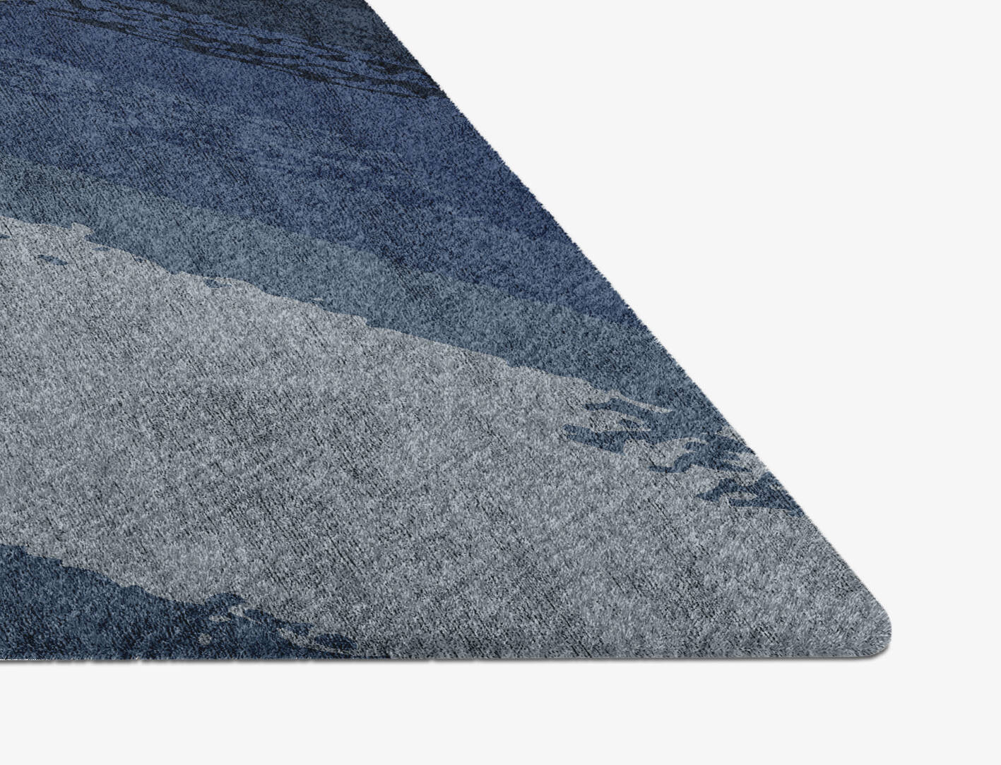 Hunter Gradation Diamond Hand Knotted Bamboo Silk Custom Rug by Rug Artisan