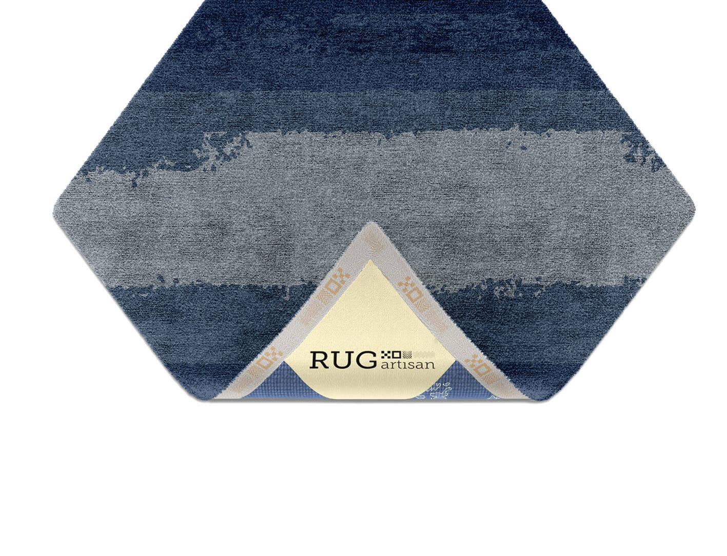 Hunter Gradation Diamond Hand Knotted Bamboo Silk Custom Rug by Rug Artisan