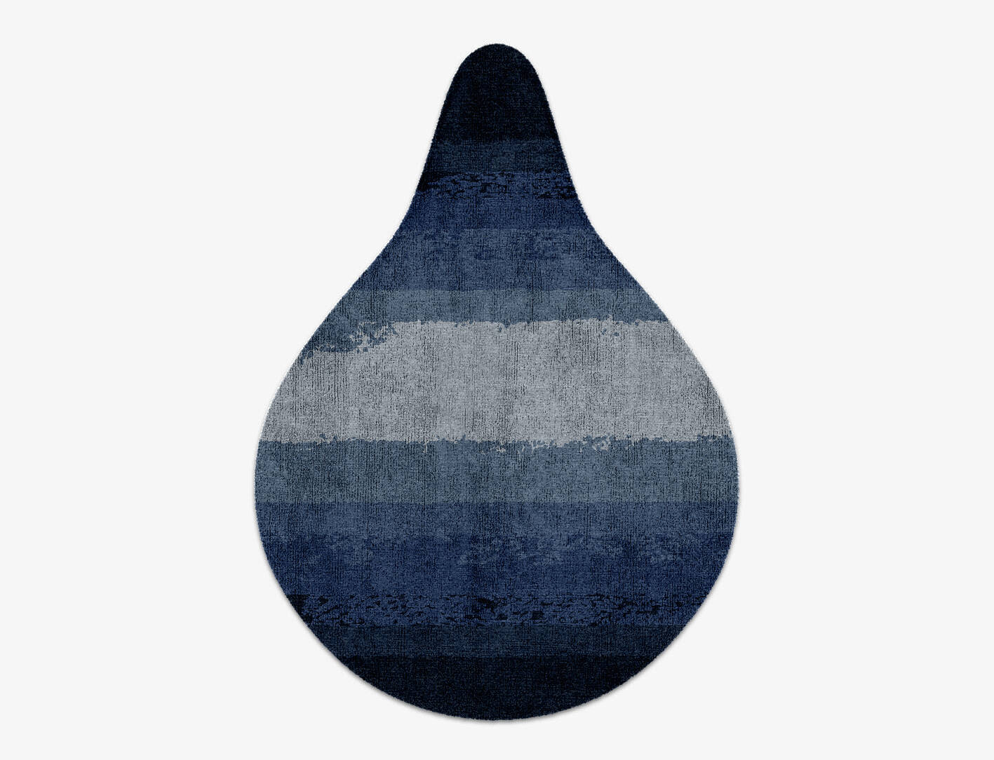 Hunter Gradation Drop Hand Knotted Bamboo Silk Custom Rug by Rug Artisan