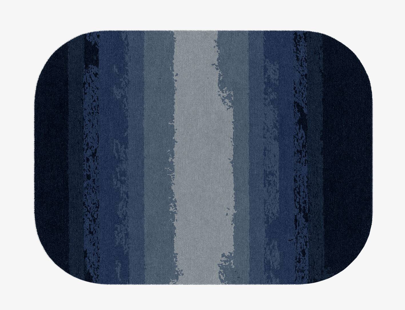 Hunter Gradation Oblong Hand Knotted Tibetan Wool Custom Rug by Rug Artisan
