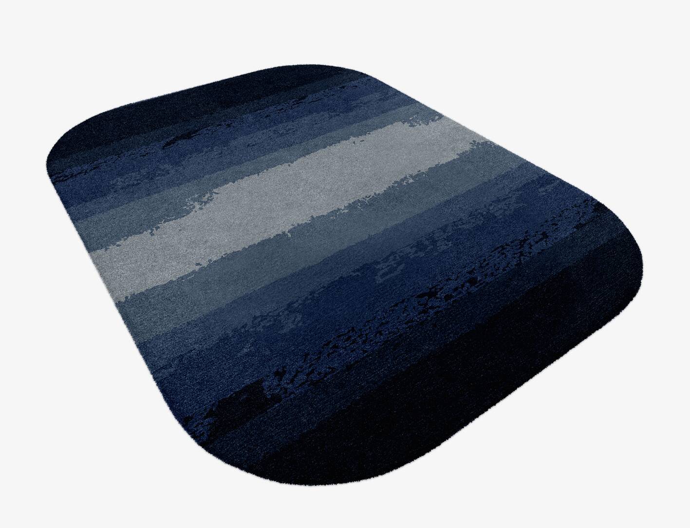 Hunter Gradation Oblong Hand Knotted Tibetan Wool Custom Rug by Rug Artisan