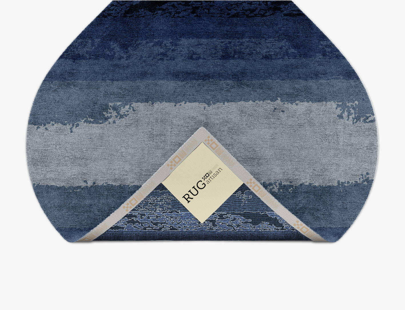 Hunter Gradation Ogee Hand Knotted Bamboo Silk Custom Rug by Rug Artisan