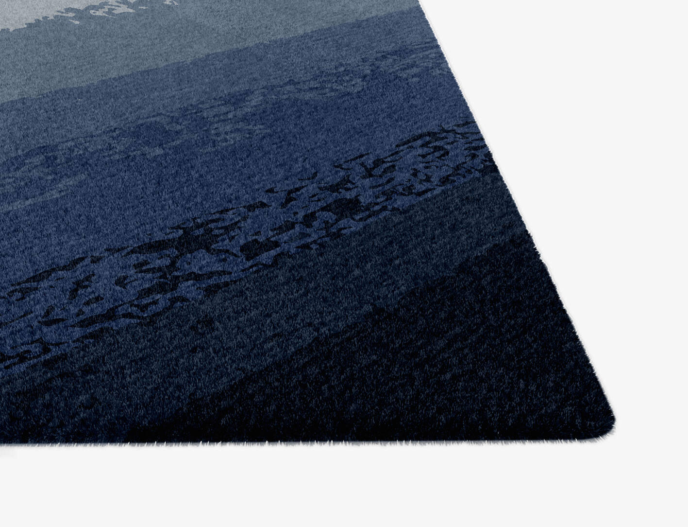 Hunter Gradation Ogee Hand Knotted Tibetan Wool Custom Rug by Rug Artisan