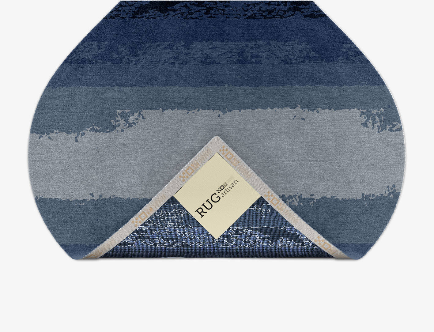 Hunter Gradation Ogee Hand Knotted Tibetan Wool Custom Rug by Rug Artisan
