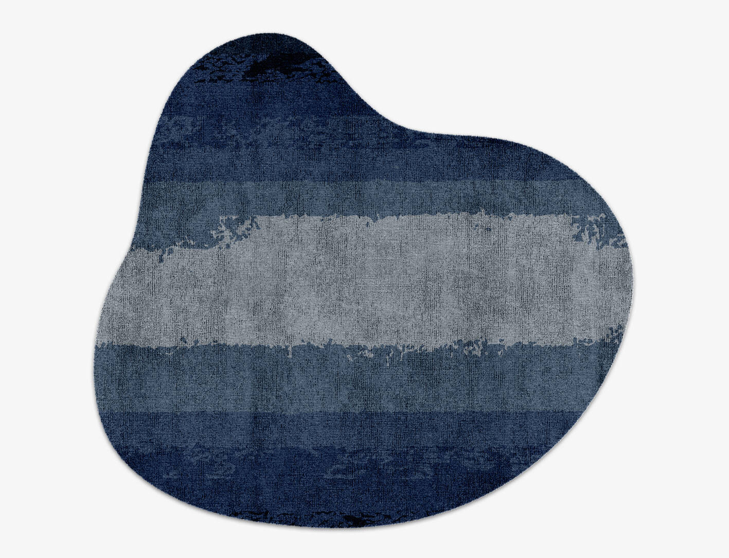 Hunter Gradation Splash Hand Knotted Bamboo Silk Custom Rug by Rug Artisan