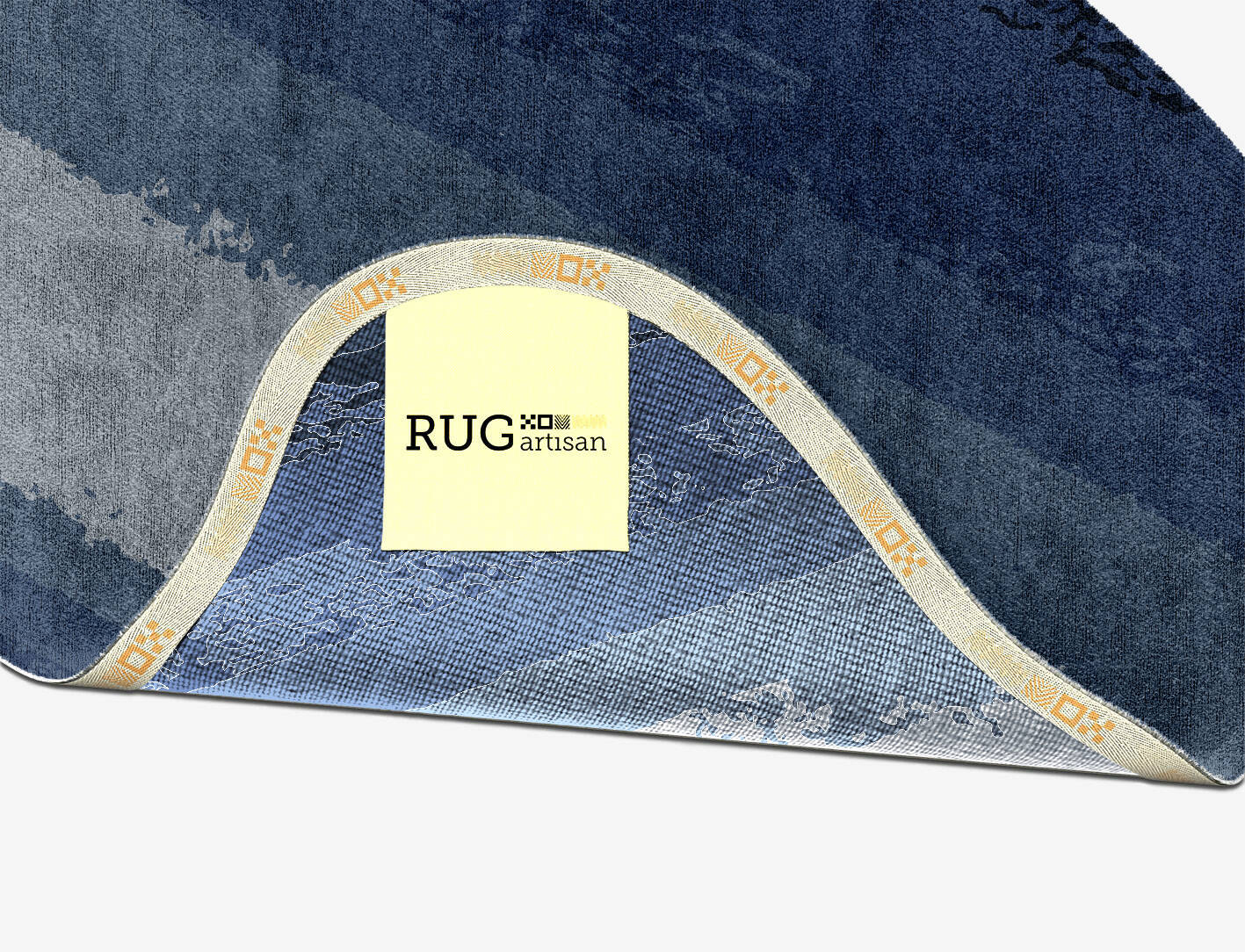 Hunter Gradation Splash Hand Knotted Bamboo Silk Custom Rug by Rug Artisan
